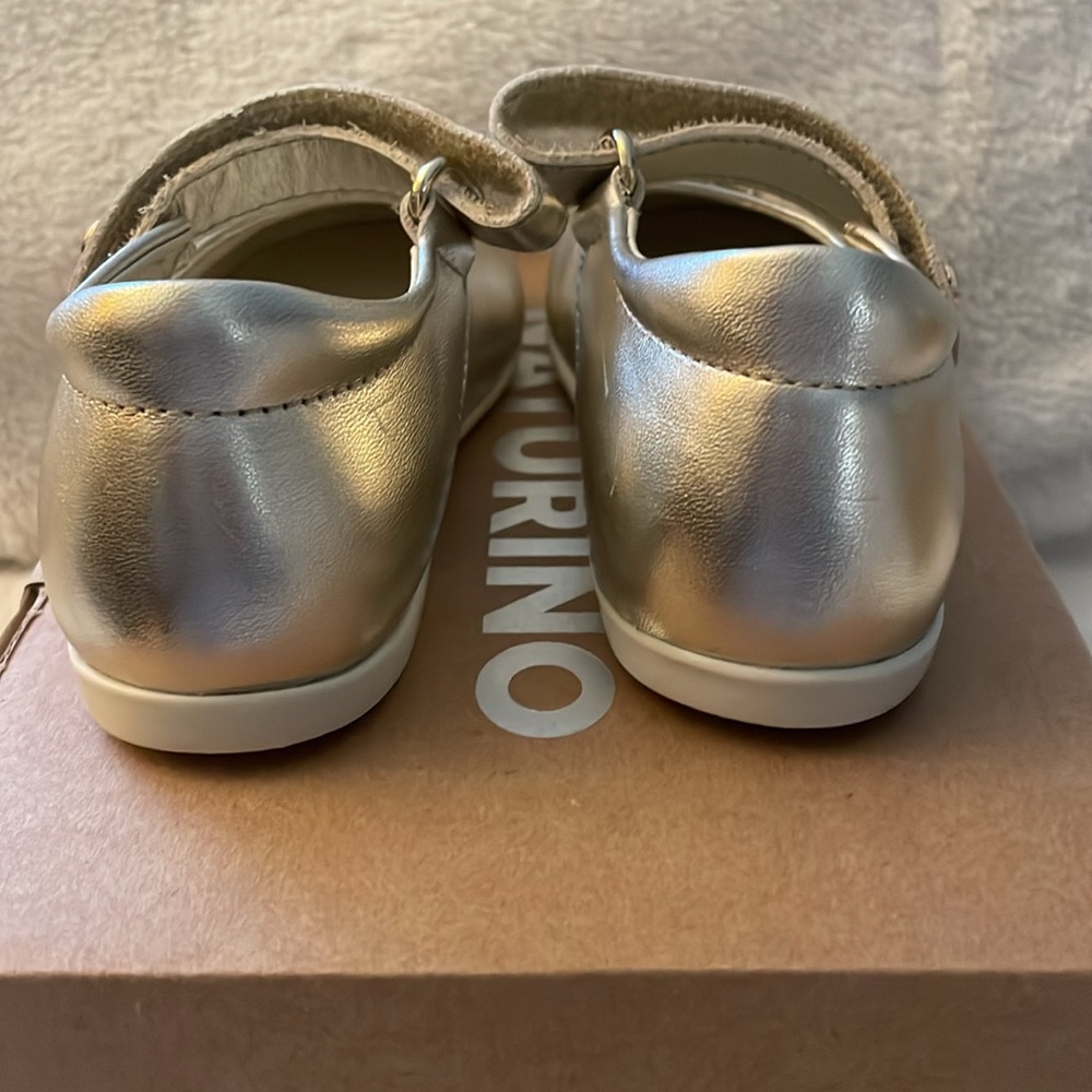 NWT Naturino Ballet Metallic in Platinum - Picture 12 of 16
